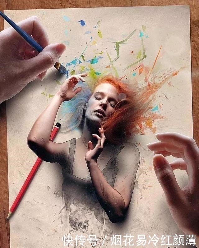学无术!他的画作惊艳了无数人的眼球,这到底是人在画画还是画在撩人