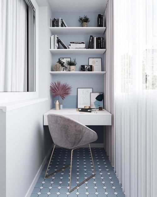书房|客厅一角这么去设计,不用独立房间也能舒适办公,很适合小户型