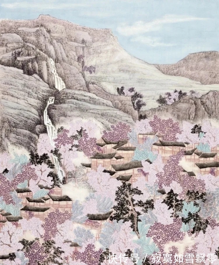 于建华&一个江南女子的山水画，全是北方的山北方的水，气势不凡！