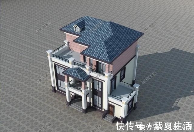 卫生间|145平带独立厨房,新农村新中式三层自建房带车库这样设计