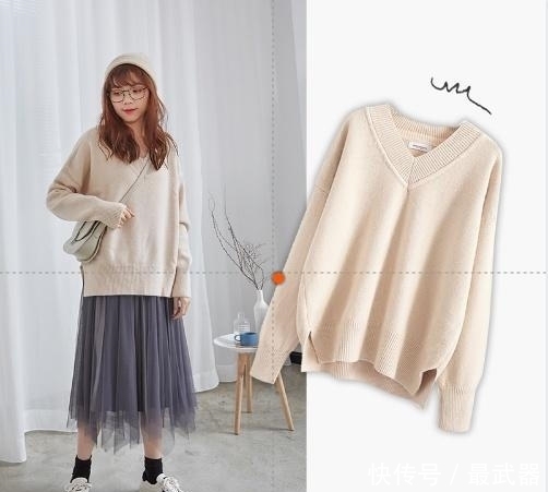 色毛衣|冬天衣橱有4款毛衣就够了,胖女人穿显苗条,小个子穿显高瘦