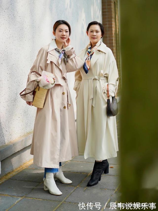 中年 今秋的外套流行“过膝不过踝”,舒适显瘦,五六十岁的女人穿太美