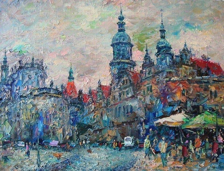 颜色#谢尔盖·雷巴克:世界的艺术家的颜色是明亮、富有表现力