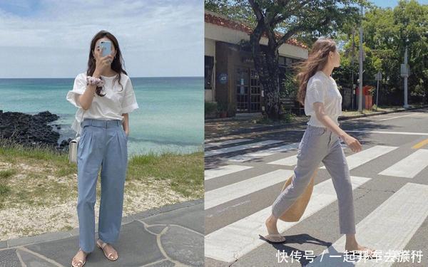 浅色单品不会搭色调清新的多套搭配给你灵感,半个月都不重样