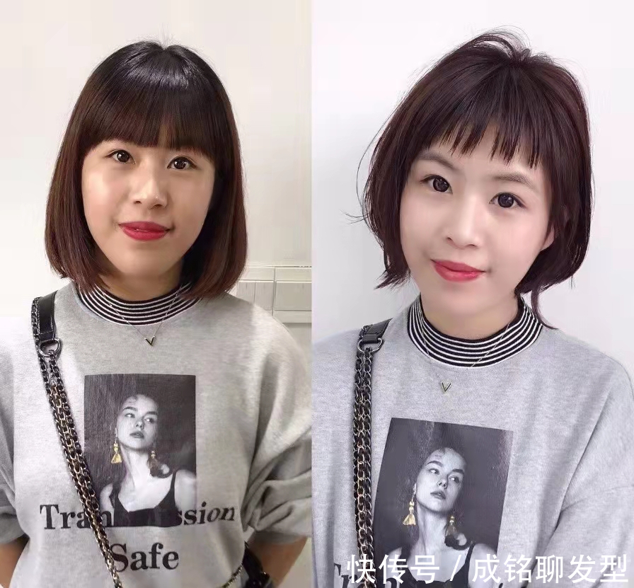 右图 发型对女人太重要,看完这几组对比你就明白,时尚减龄还显脸小