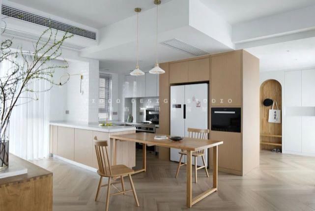 衣帽间!巧用玄关,引入西厨岛台,打造LDK式客餐厨的日式氛围家