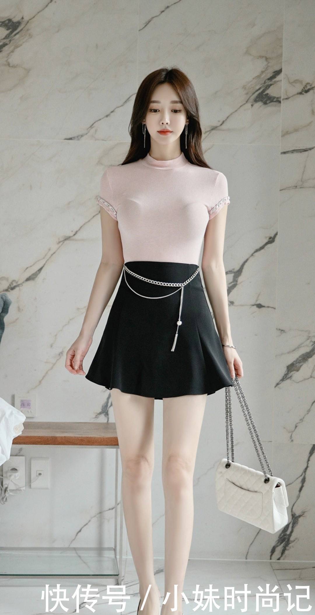 穿搭|美珠时尚穿搭，芭比短袖打底衫