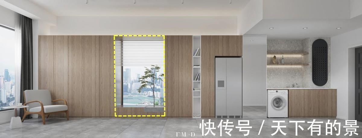 飘窗|沙发用不到不如扔了,靠墙打柜子,中间掏“洞”变飘窗,能坐能躺