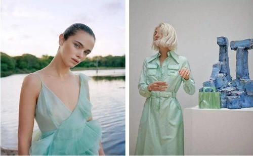 最难穿的绿色竟然2021最流行？原来穿对这么美,超级治愈！