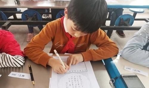 一手$一年级99分卷面火了,老师都不忍心扣分,网友:小学生也太优秀了