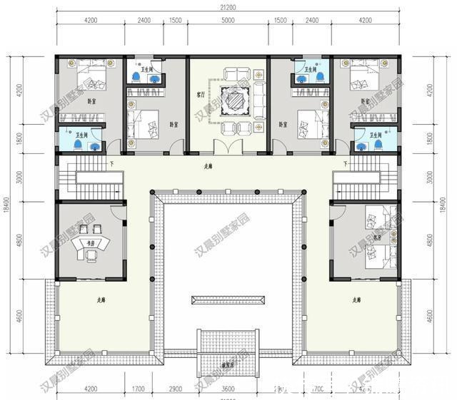 中式|对称式传统中式二层别墅,流传千年准没错,农村就应该建这种房子