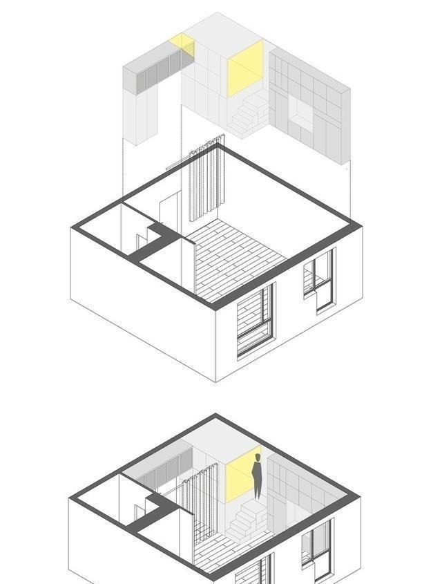 实用|90后男主坚持把卧室抬高至半空，35㎡家储物空间翻倍，太实用