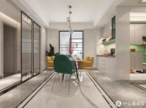 暖白色|看了她家的现代轻奢风，被彻底“治愈”了，打开房门就被惊艳到了