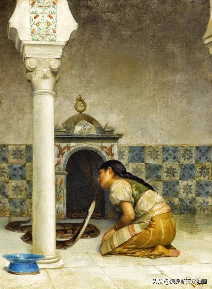 拉利@微妙而动人的油画，他画出了东方浪漫的神秘主义