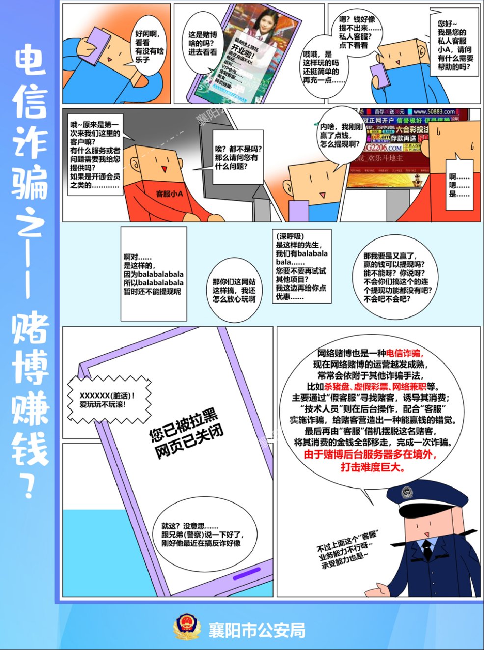 电信诈骗套路多 漫画学习防上当|反诈课堂 | a4569