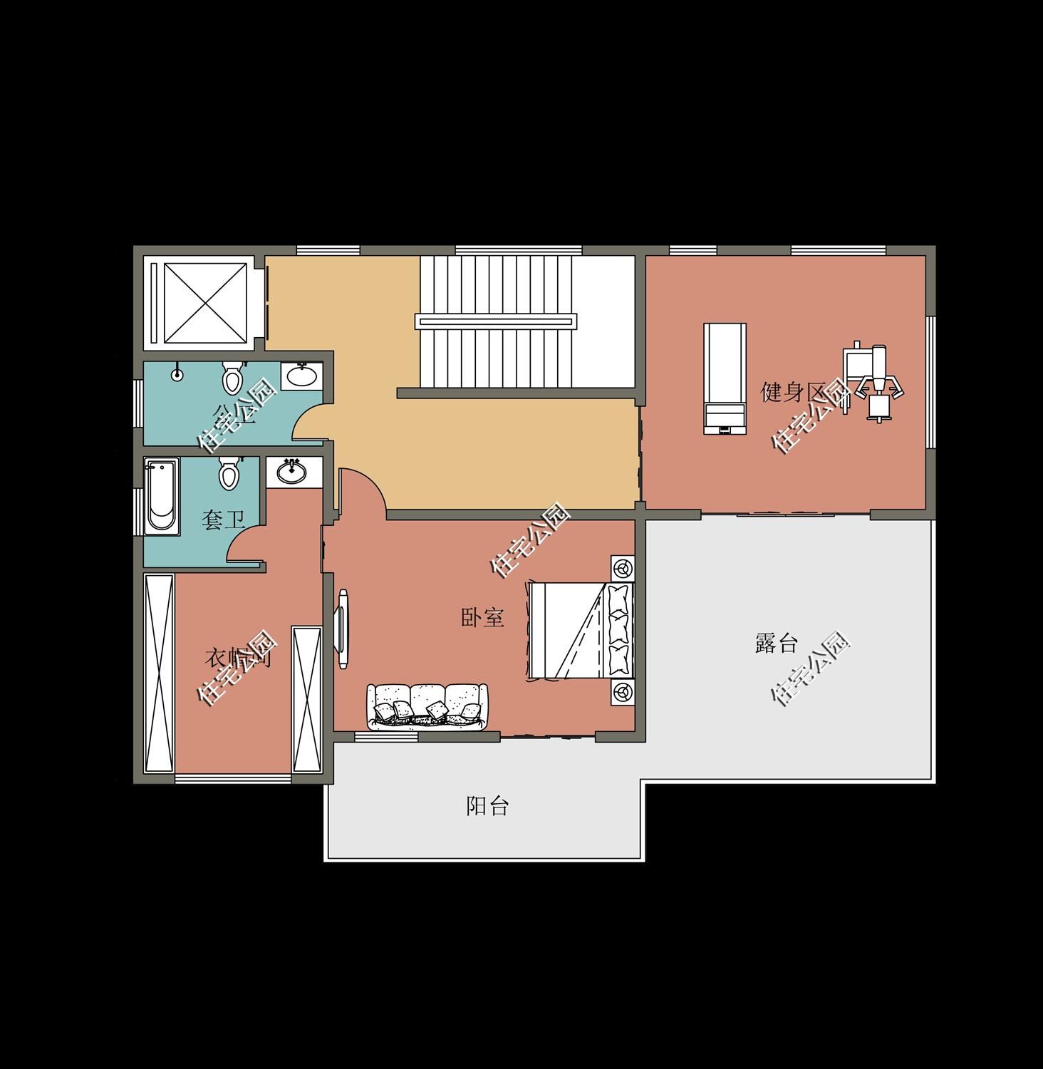 占地|10套带健身房的农村别墅图纸,在家也能做运动,哪套更适合农村呢