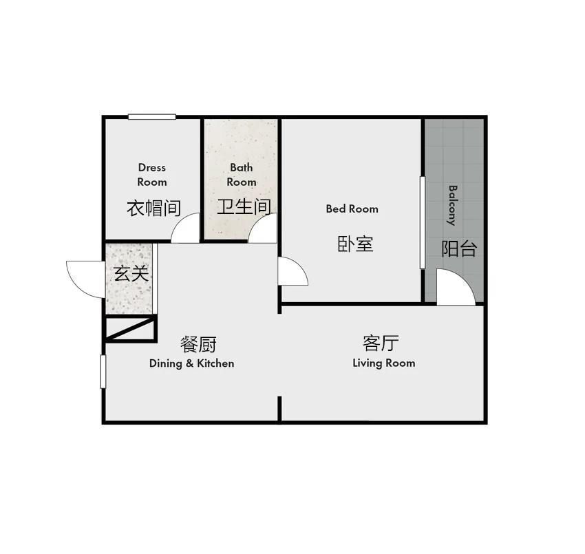 客厅|她独居住57㎡,打通阳台,去电视墙化,干净极简越住越像新房