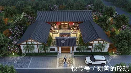 平层|农村建房还是有个院子好,10套农村平层小院,既能停车还能养鸡鸭