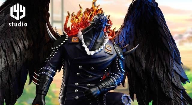 纹理|海贼王三灾烬的手办,每根羽毛纹理都清晰可见,这得花多少时间