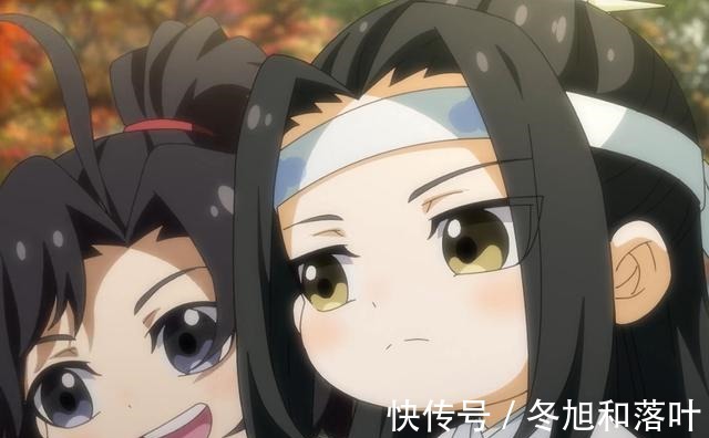 开门见山|魔道祖师Q版魏无羡小金猪皮肤好黑，蓝湛的肤色倒是很白