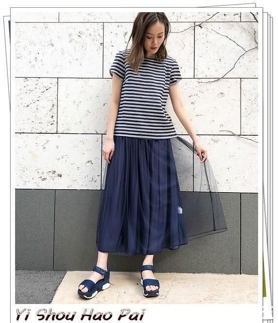 鞋子|夏季网纱裙的日系流行穿搭示范,看日本女人怎么给它配上衣和鞋子