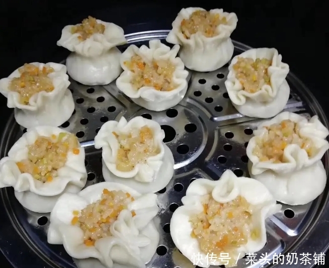 早餐时间,西芹糯米烧麦,不一样的吃法