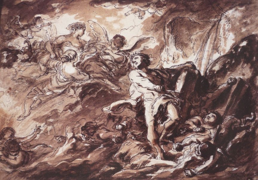 布歇@欧洲艺术家洛可可派代表弗朗索瓦·布歇素描作品欣赏