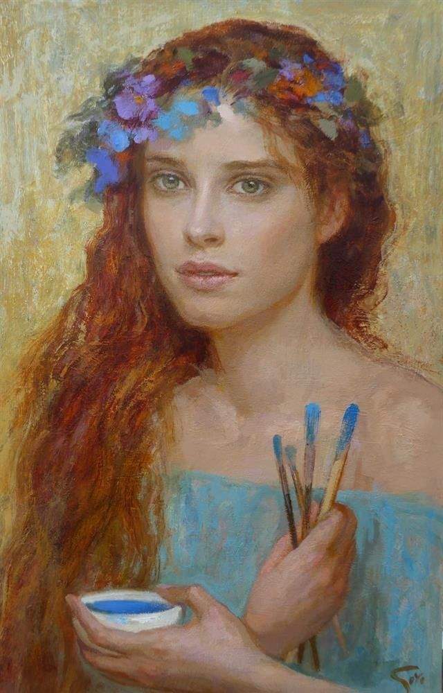 班牙!美丽的西班牙女郎英国浪漫主义画家女性人物油画欣赏