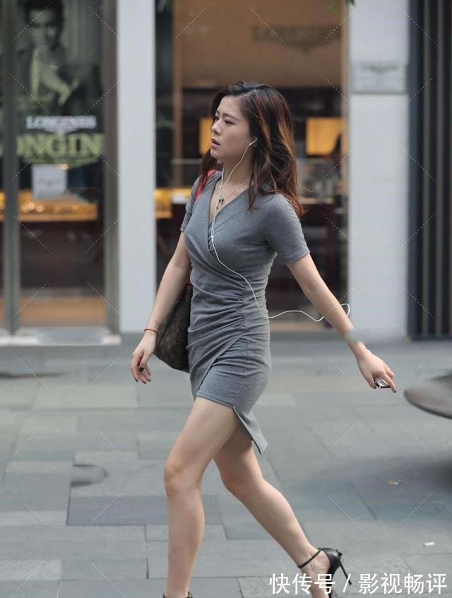 裙子 灰色连衣裙简单又独特,简约设计,穿上去更显气质!