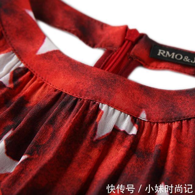 真丝裙|热情浪漫真丝连衣裙,满满的都是异国风情,多情优雅