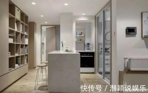 装饰|84㎡日式温馨时尚空间L型书架式电视墙,颜值高又可当收纳