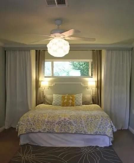 床头|房间小没关系,把床头两侧用起来,小房间都能腾出独立衣帽间