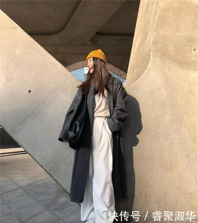温柔感|说实话,穿大衣就服韩国女生!她们的大衣“重组搭配”,显瘦好看