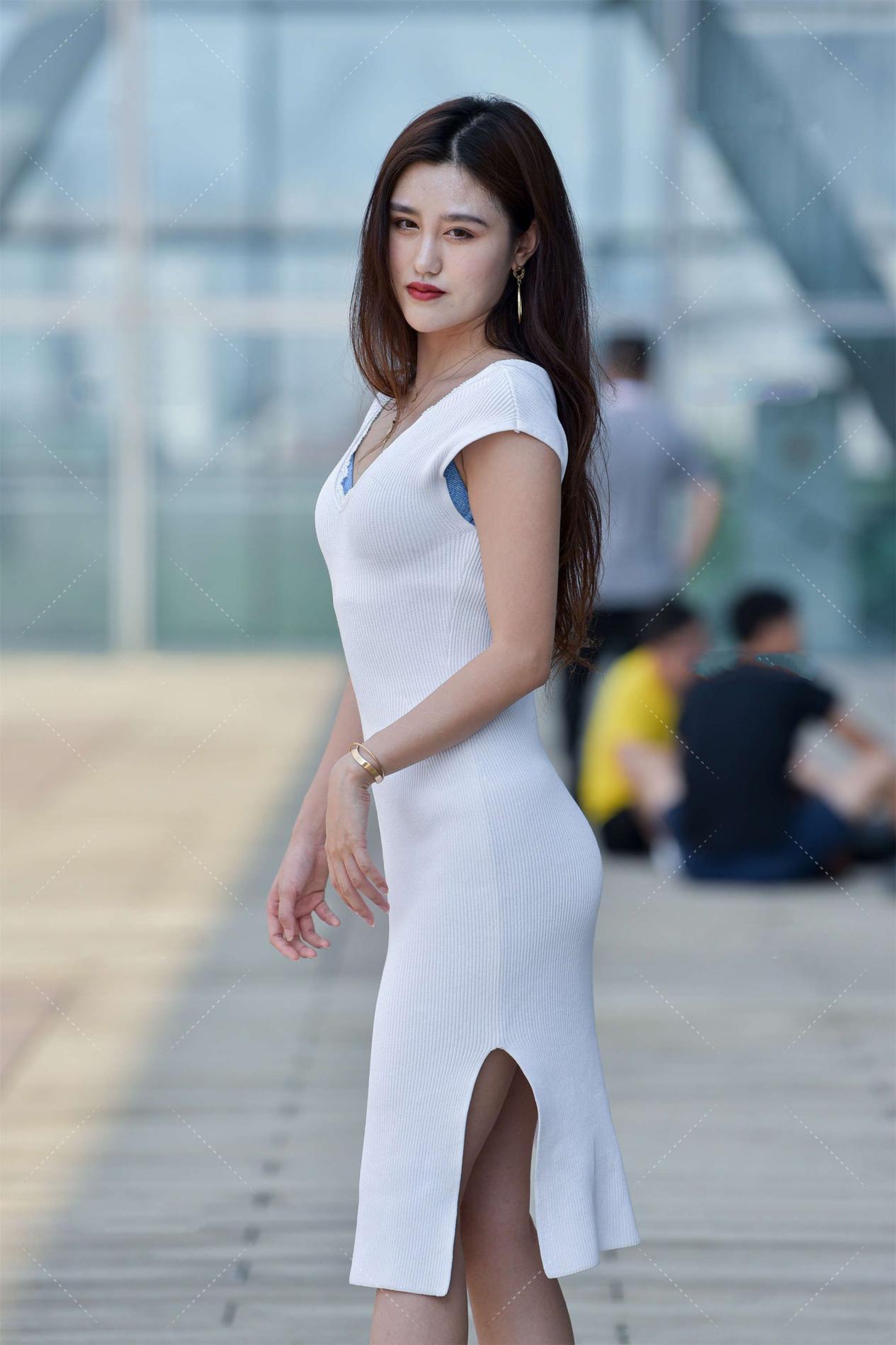 优雅|优雅又高贵的穿搭, 一条白色的裙子就可以