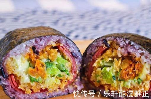 紫米|好吃美味的紫米饭团，制作简单，营养健康