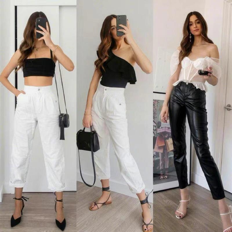 小蛮腰|欧美小姐姐如何玩转经典黑白配,散发热辣的性感,基础色也很时尚