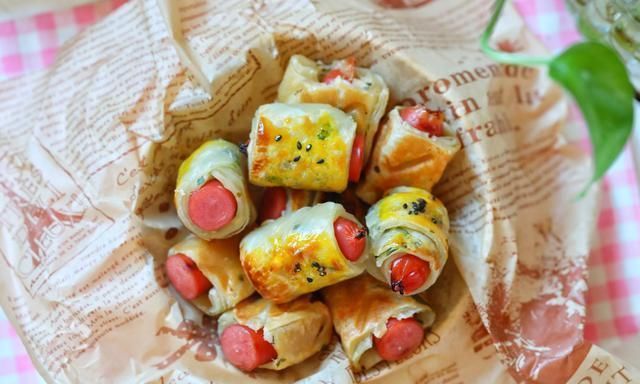  火腿肠|手抓饼花样吃法，简单省事，15分钟端上桌，层次分明，当早餐最好