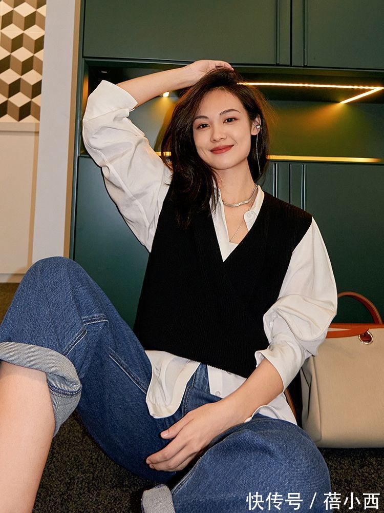 衬衫|秋季,穿上“黑色马甲”,让你遇见不一样的美好