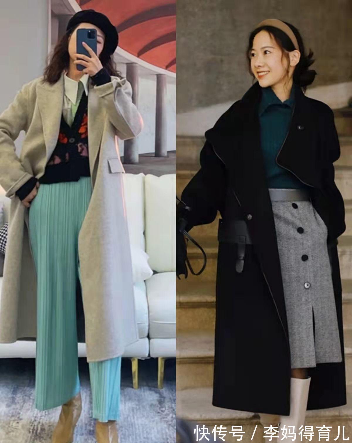 法式 呢大衣别再搭鲨鱼裤,学学她的日常感“法式穿搭”,小个子也很美