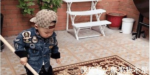 瞿伟晒|华谊副总瞿伟晒家居照，儿子打扫卫生，奢华欧式装修很浪漫！
