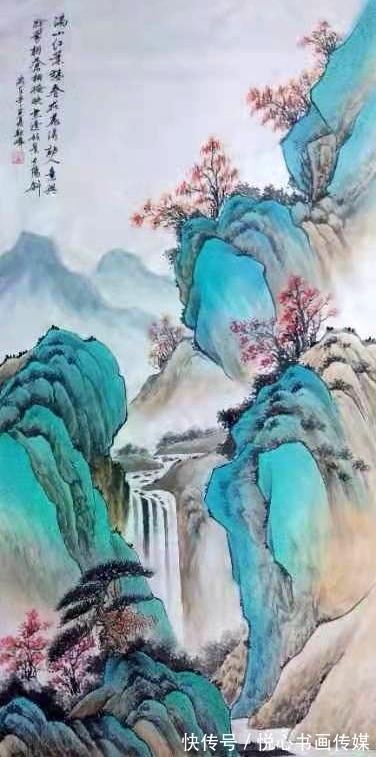山水画&笔情墨韵的山水画,画家刘朝峰山水画作品欣赏