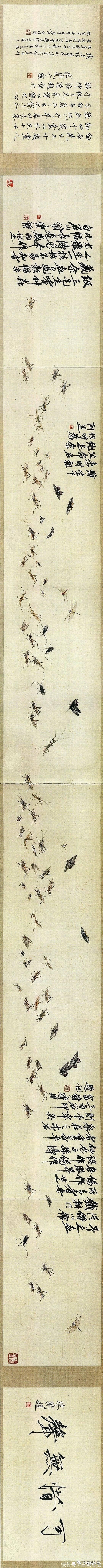 于非闇@齐白石 经典巨创《百虫图卷》，屏息凝神，慢慢欣赏