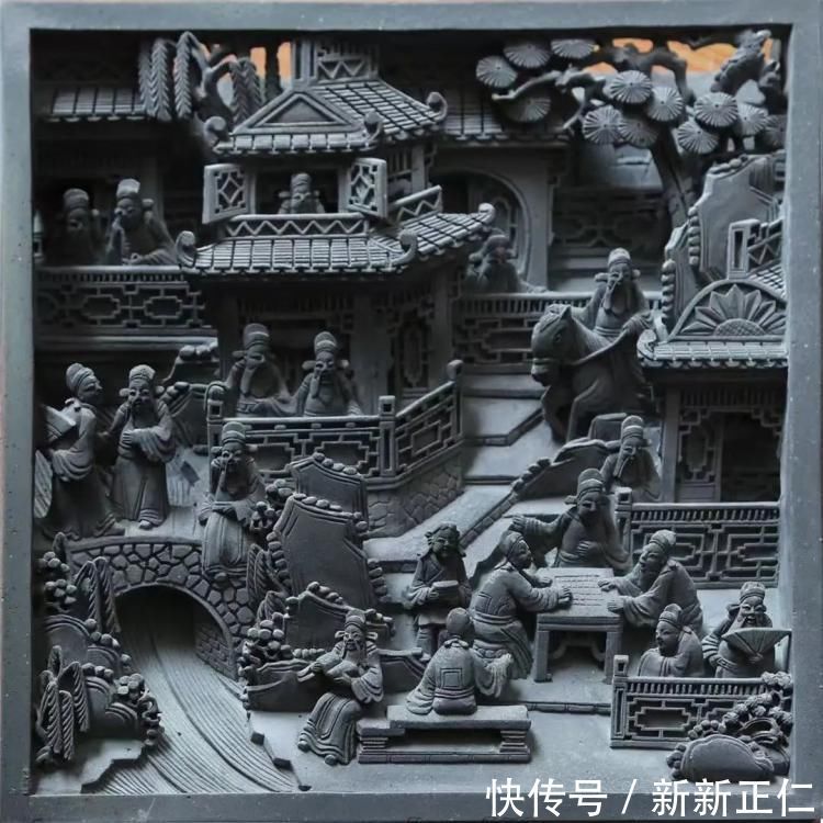 砖雕|一块砖就是一个世界!砖雕大师吴正辉作品《丰收图》入库