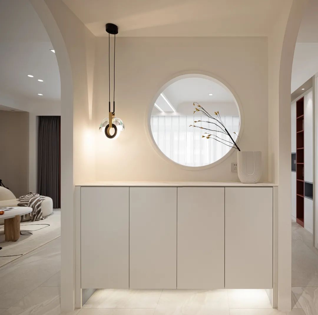 定制柜|120㎡现代简约,极简硬装也高档,玄关设计全场最亮