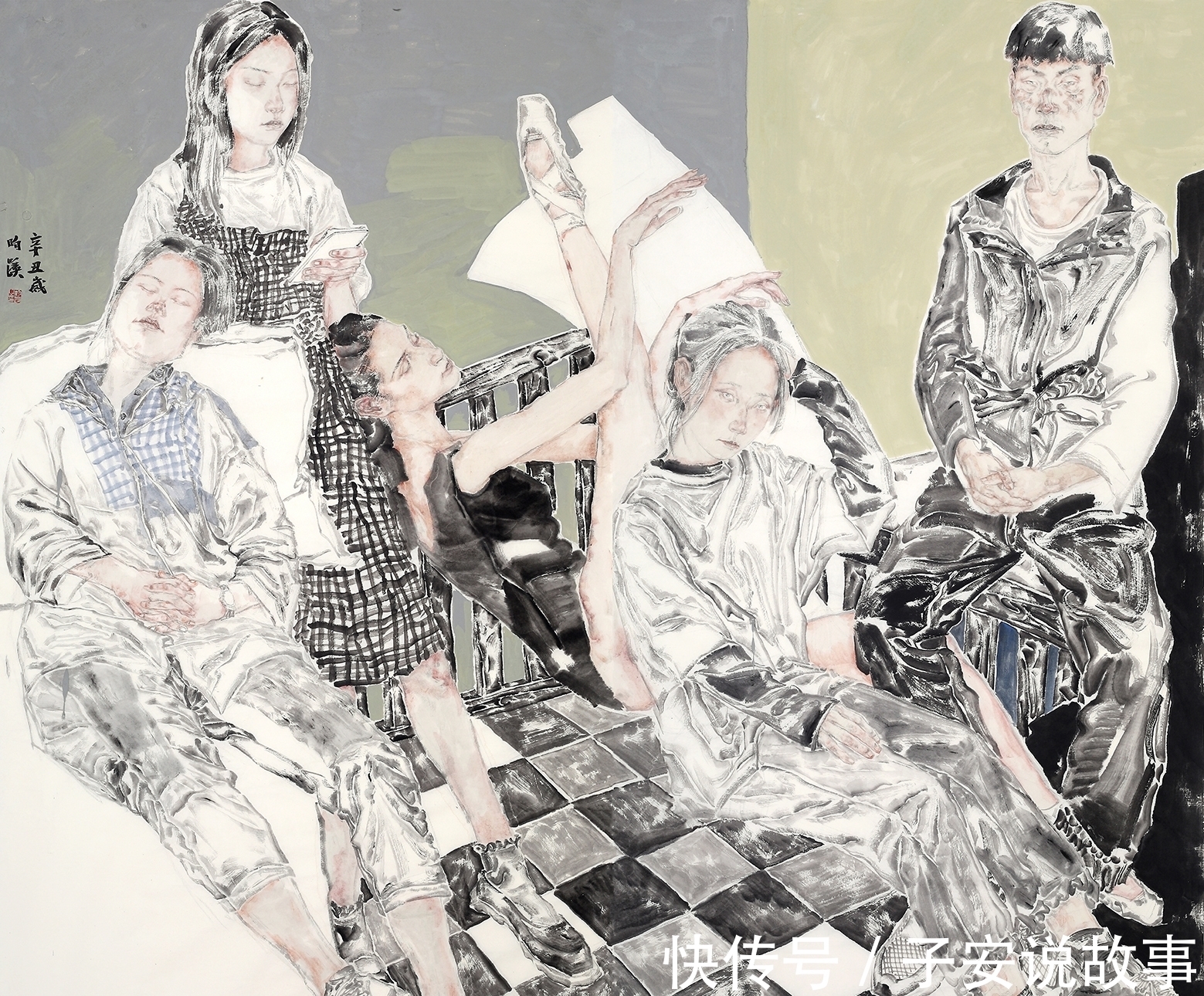 笔墨！「直击书画」李昀蹊，全新笔墨语境下的人物画