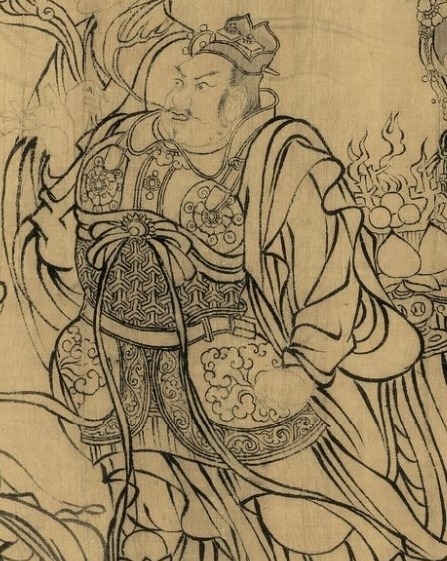 朝元仙仗图#满墙风动的众神,白描人物画范本——武宗元《朝元仙仗图》