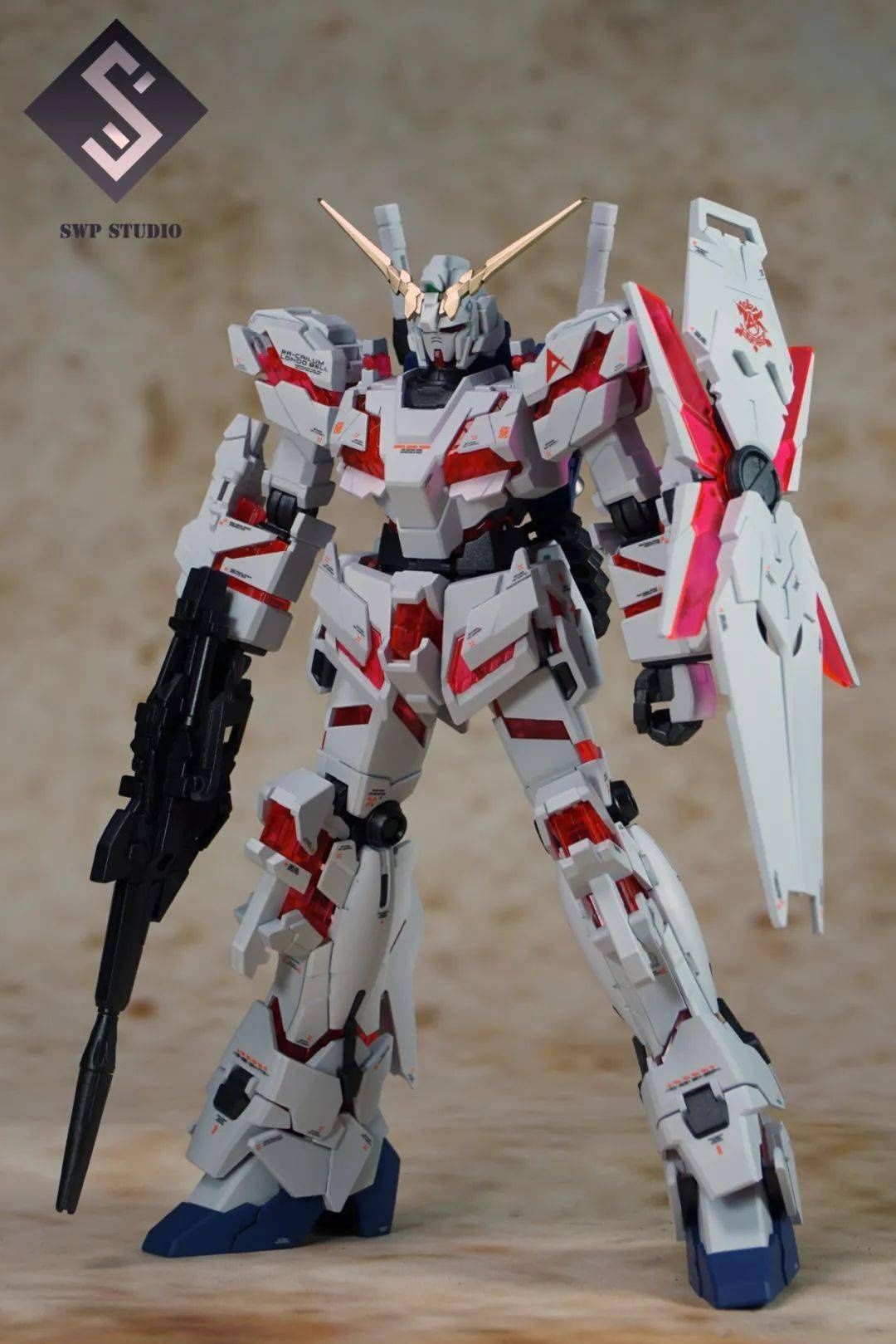 hg|HG独角兽平喷涂装，细节不够水贴凑