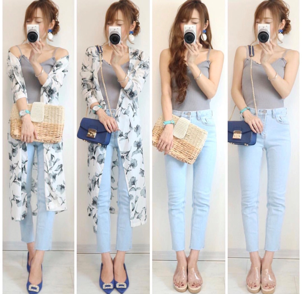 一字带|这个夏季的洋气搭配，我只看日本博主的穿搭，每一套都能照着穿
