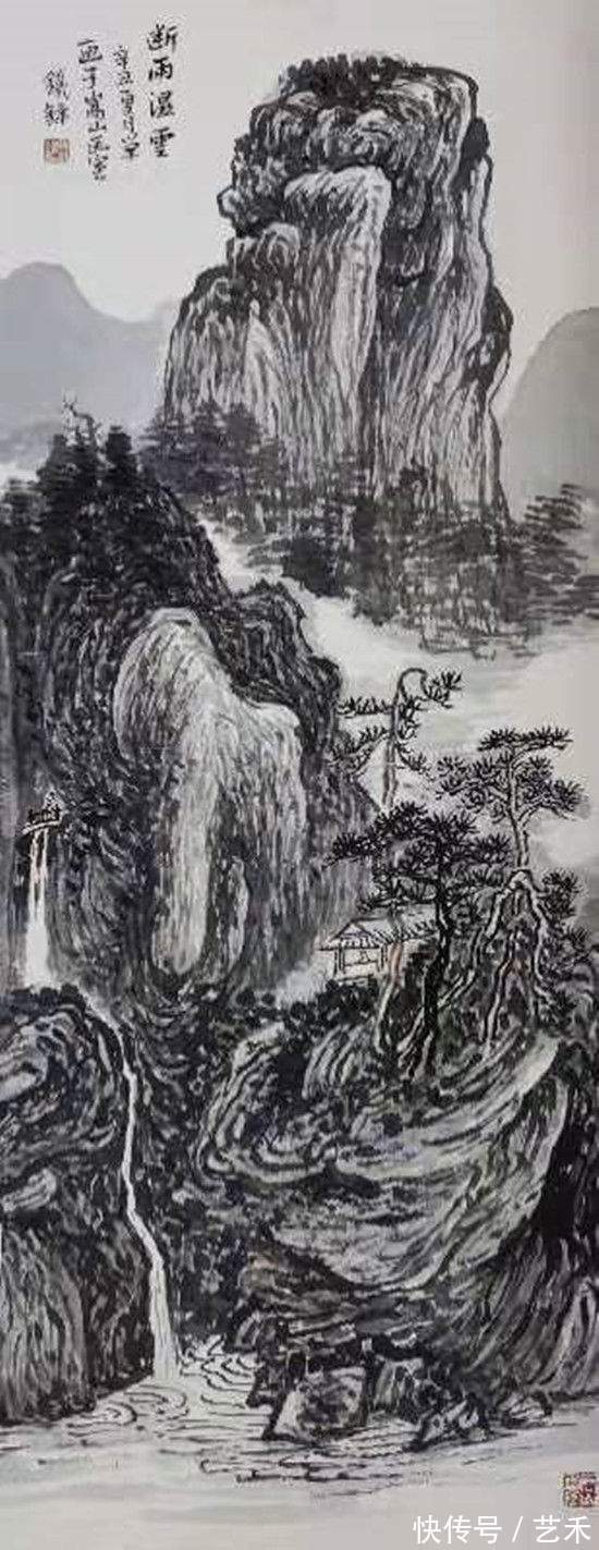 河南省#“道法嵩山”知名画家薛铁锋作品赏析