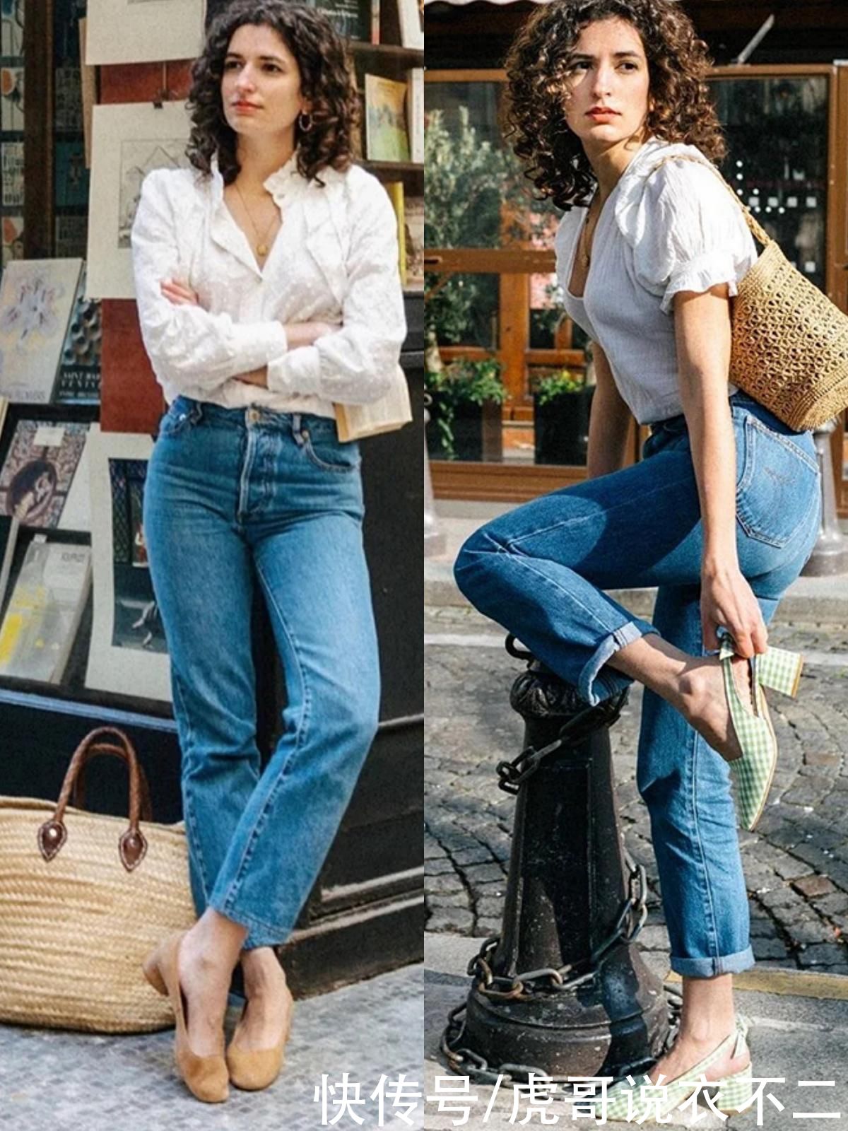 人手|人手几件的牛仔裤，居然被穿得这么时髦，法国女人是怎么做到的？